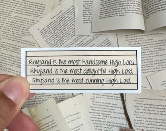 Rhysand High Lord Sticker: ACOTAR, SJM, TOG Fan Art