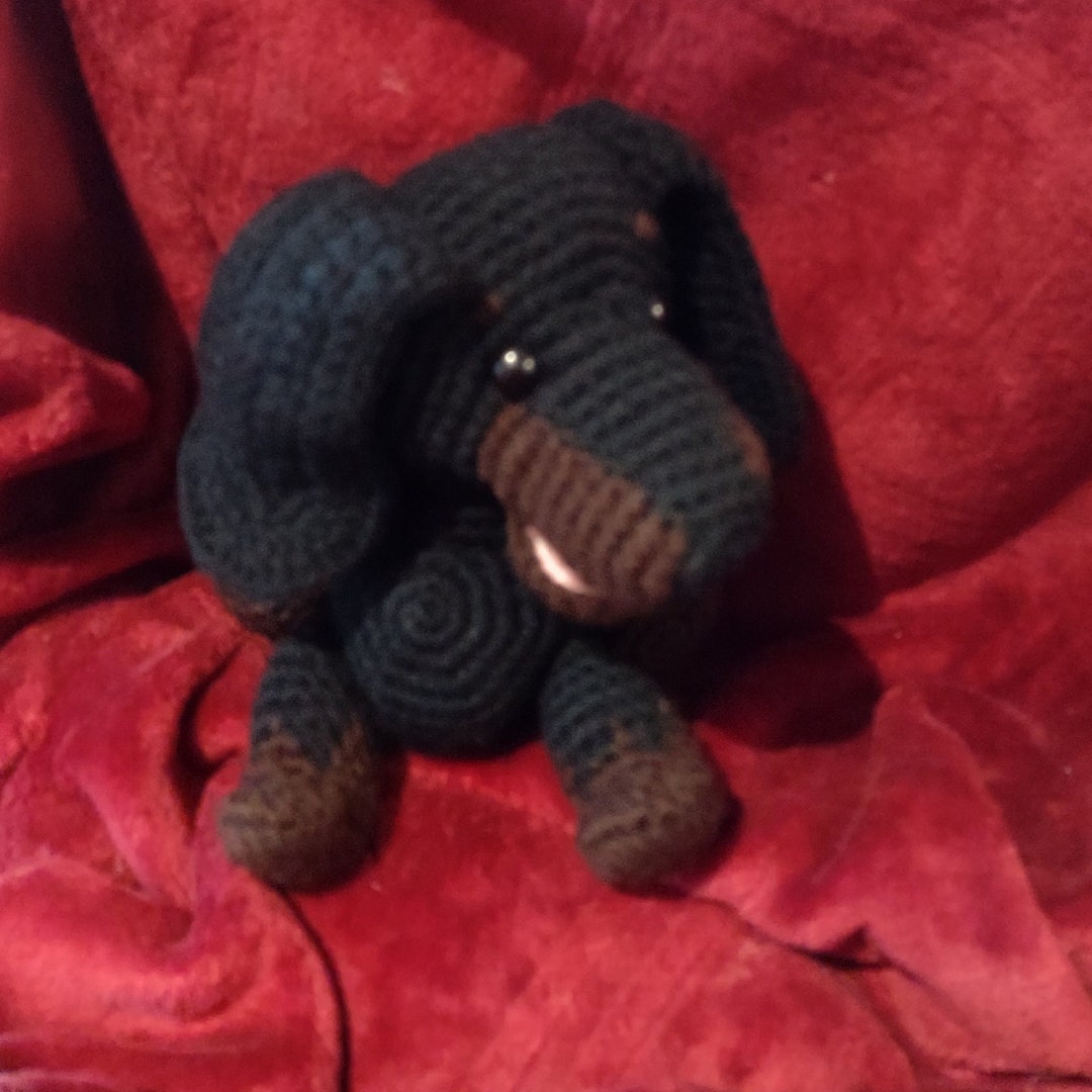 Dachshund Crochet Weiner Dog Etsy