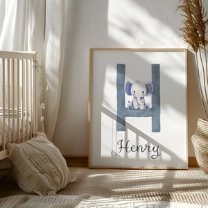 Letrero con nombre para guardería, letrero con iniciales para guardería, letrero de pared con nombre de bebé, letrero con letra inicial, decoración de pared para dormitorio infantil, decoración de habitación infantil.