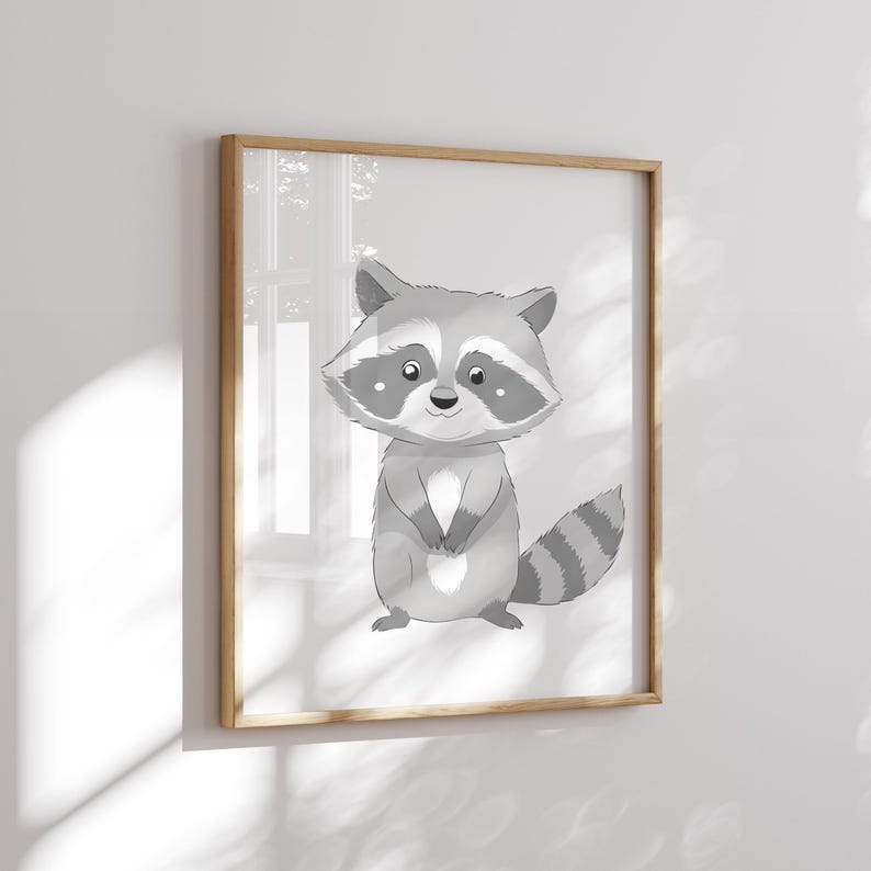 Woodland Nursery Print Set 6, Woodland Nursery Gift, Woodland Nursery