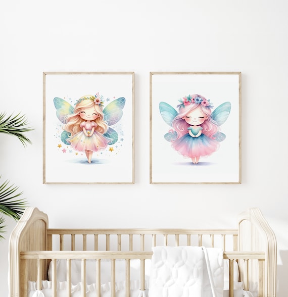 Fairy Printable Art | Kids Wall Art Girl | Fairy Wall Decor | Fairy Download | Whimsical Nursery Print | Fairy Girls Room | Fantasy Decor
