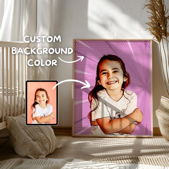 Custom Portrait, best friend cartoon portrait, Birthday Gift for Her, Friendship Custom, gift for bestie, Custom Friendship Gift