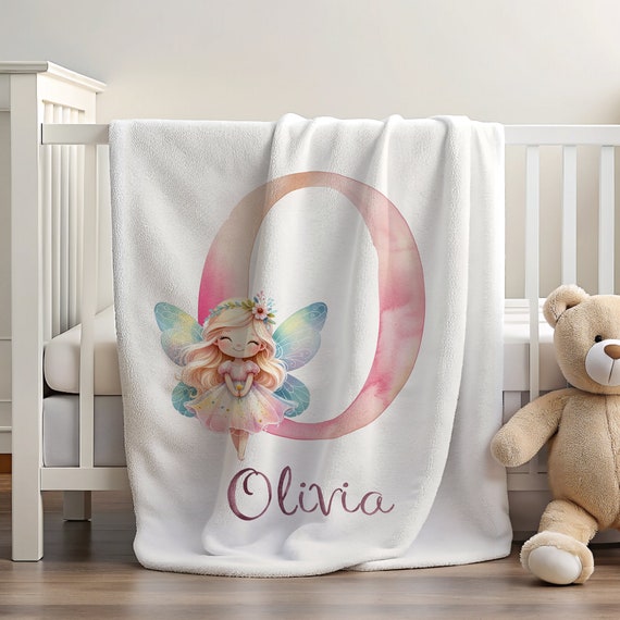 Fairy Blanket | Fairy Gift for a Girl | Blanket with Your Name | Personalized Blanket for Girl | Name Blanket Kids | Soft Blanket for Gift