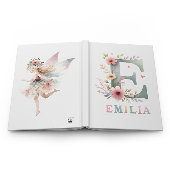 Personalized Journal Gift for Girls - Custom Name Notebook - Floral Notebook Cover - Notebook with Initials Girls Notebook Journal with Name