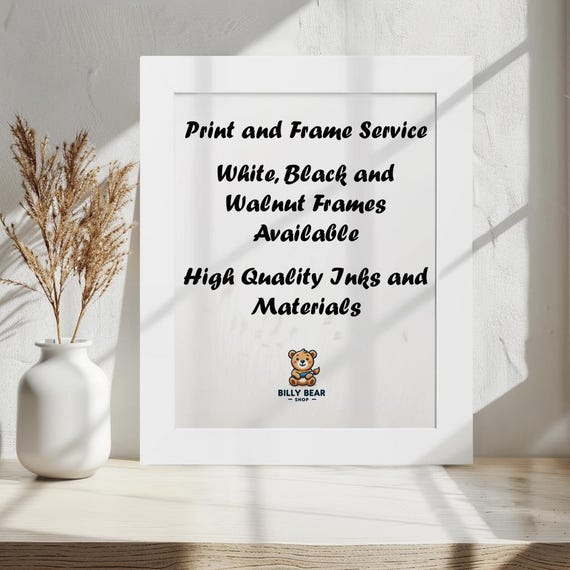 Print and Frame Anything Framed Print, Print your own Artwork, poster or photos Custom printing Service, custom image in frame art print