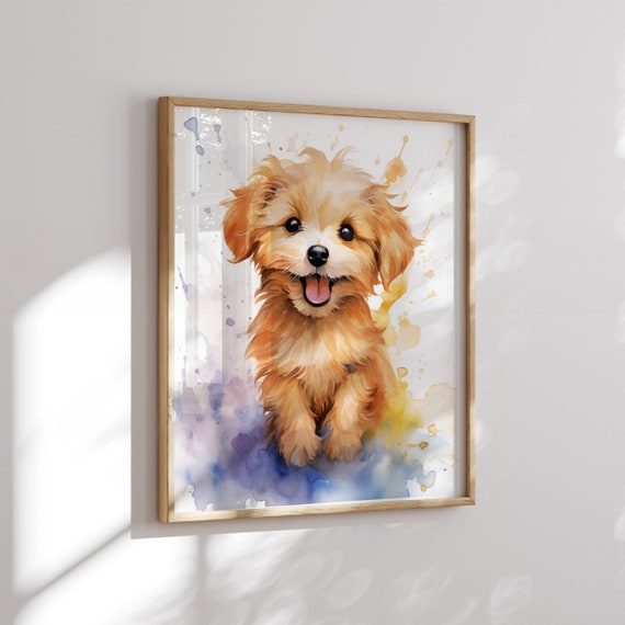 Adorable Puppy Printable - Cute Puppy Poster - Puppy Nursery Decor - Newborn Wall Decor - Cute Dog Prints - Immediate Download