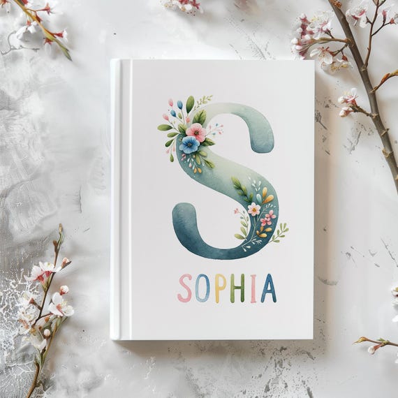 Custom Journal Cover - Custom Notebook for School - Floral Journal - Fairy Journal - Custom Lined Notepad - Kids Journal - Journal for Girls