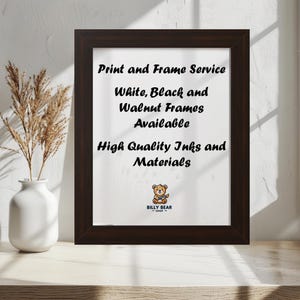 Framed & Mounted Photo Print, Landscape and Portrait Mounted Framed Photo Print, Frame Your Photos
