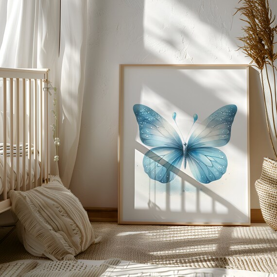 Unframed Multiple Colors Butterfly Wall Art Butterfly Poster Butterfly Artwork Butterfly for Nursery Butterfly Print
