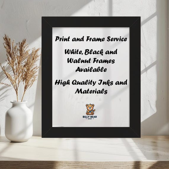 Print and Frame Any Image, Document or Certificate High Quality Professional Prints | 11x14 16x20 Printing Service Custom Framed Photo Print