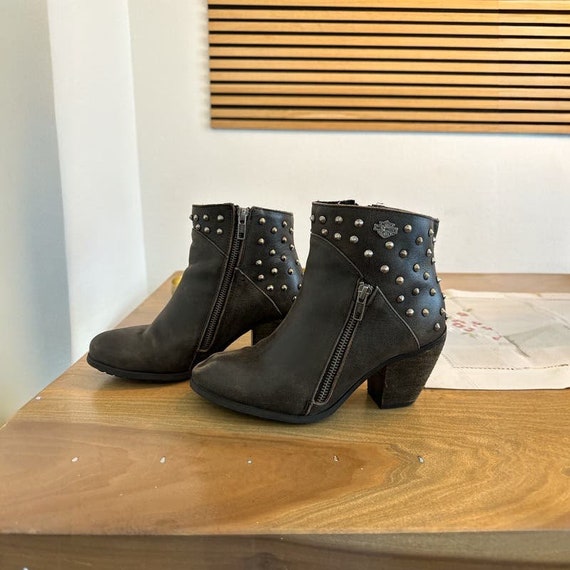 Harley davidson side zip boots top