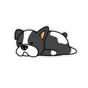 Cute Sleeping Dog Kiss-Cut Stickers
