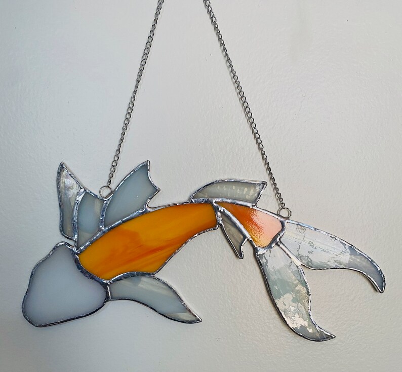 Stained Glass Koi Fish Etsy