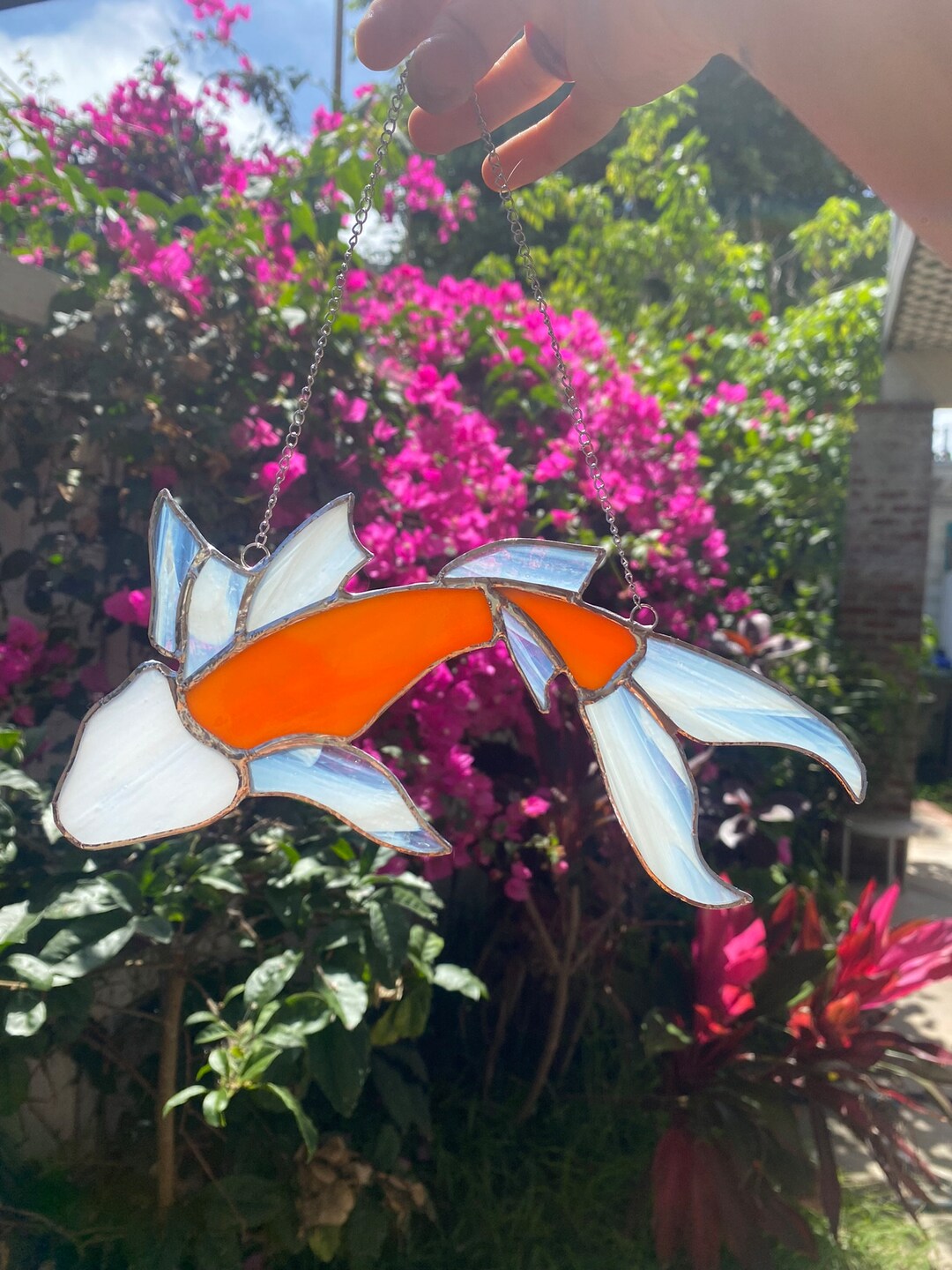 Stained Glass Koi Fish Etsy