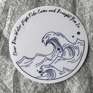 Clear Blue Water Clear Sticker