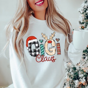 Gigi Claus Sweatshirt, Gigi Claus Crewneck, Christmas Gigi Claus Sweatshirt, Christmas Gigi Sweatshirt, Christmas Gigi Crewneck, Grammy