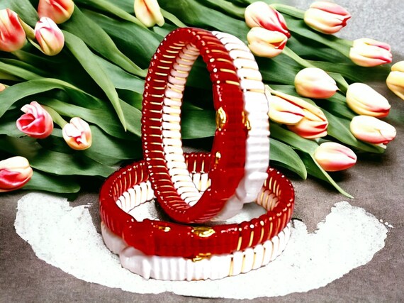 Plastic gold plated sale bangles