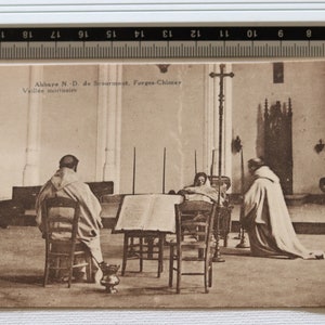 Postal de la Vigilia Mortuoria de la Abadía alrededor de 1920