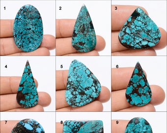 Turquoise Cabochon Loose Gemstone Blue Turquoise Gemstone For Making Jewelry (Stone As Picture)