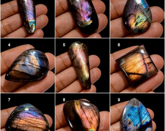 Natural Multi Labradorite Cabochon Multi Fire Labradorite Crystal Loose Labradorite Multi Labradorite Stone Flashy Labra (Stone As Picture