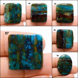 Natural Shattuckite Cabochon Loose Shattuckite Gemstone Shattuckite Crystal Good Quality Both Side Polished Stone Shattuckite as a picture image 8