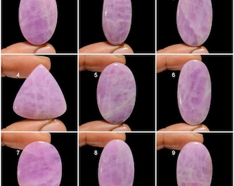 Pink Kunzite Cabochon Loose Gemstone Pink Kunzite Gemstone Flat Back Pink Stone Kunzite Loose Gemstone ( Kunzite As Picture