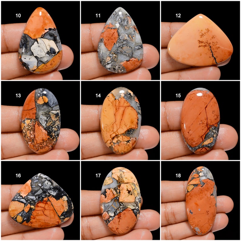 Natural Maligano Jasper Cabochon Good Quality Maligano Jasper Gemstone Polished Jasper Stone Maligano Jasper Crystal Maligano as picture image 2