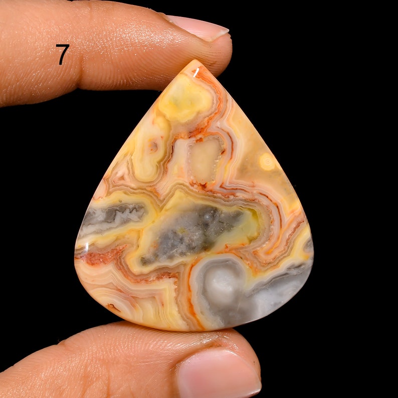 Natural Crazy Lace Agate Cabochon, Loose Gemstone, Crazy Lace Crystal, Crazy Lace Gemstone, Jewelry Making Stone, Gift For Her image 8