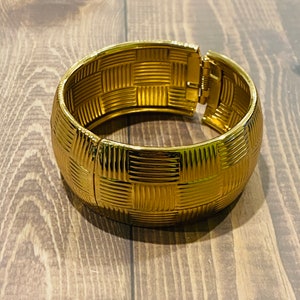 Gold Hinge Bangle