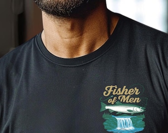 Fisher of Men Christian T-Shirt, Bible Verse Graphic Tee
