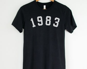 1983 Birthday T-Shirt, 40th Birthday Gift, Unisex Cotton Tee