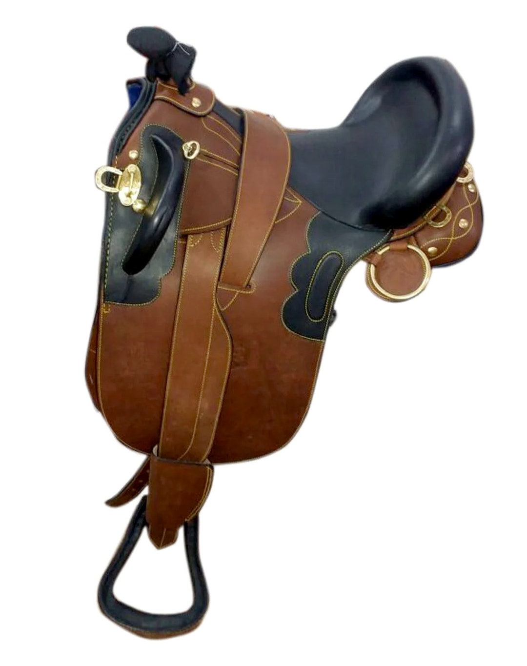 Leather Australian Stock Saddle Aussie Horse Saddle Australia Poly Saddle Fully Mounted in Many Sizes Etsy UK