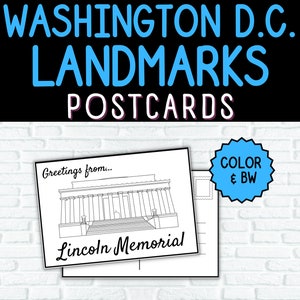 Cartões postais de Washington DC