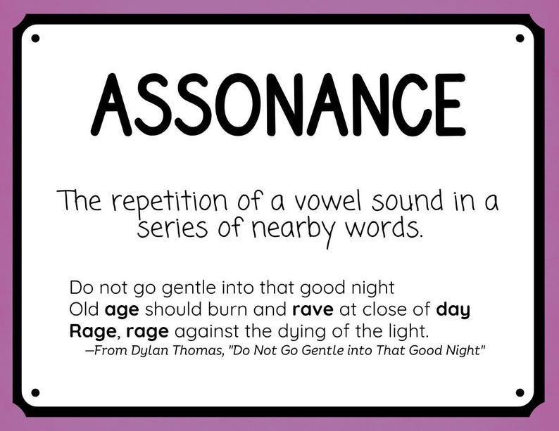 Elements of Poetry Posters, Poetry Vocabulary Bulletin Board Signs ...