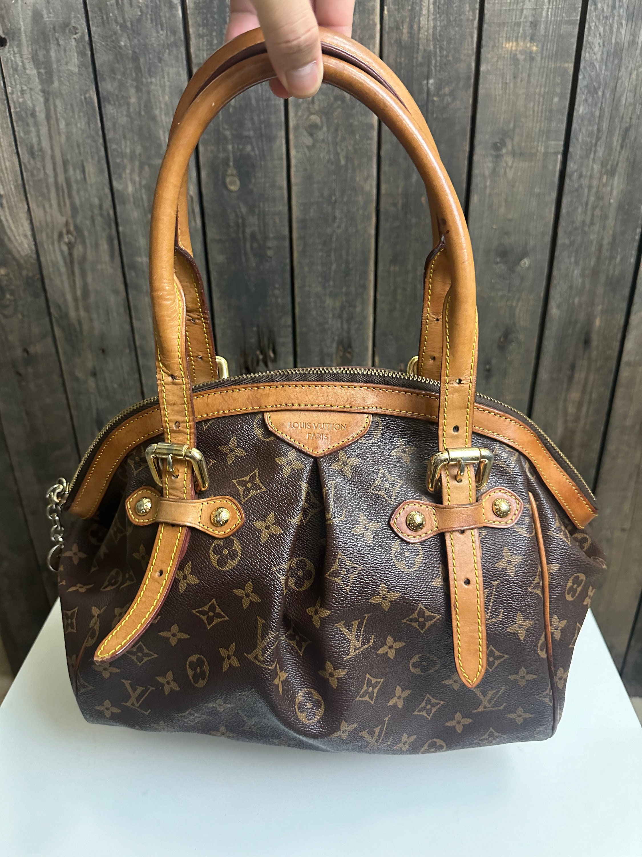 Louis Vuitton Monogram Hand Painted Mezzo Bag GM Brown