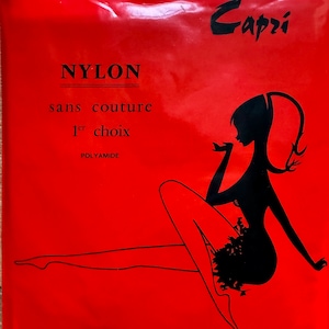 Vintage Stockings Suspender Belt 100% Nylon RHT Stockings Capri image 1