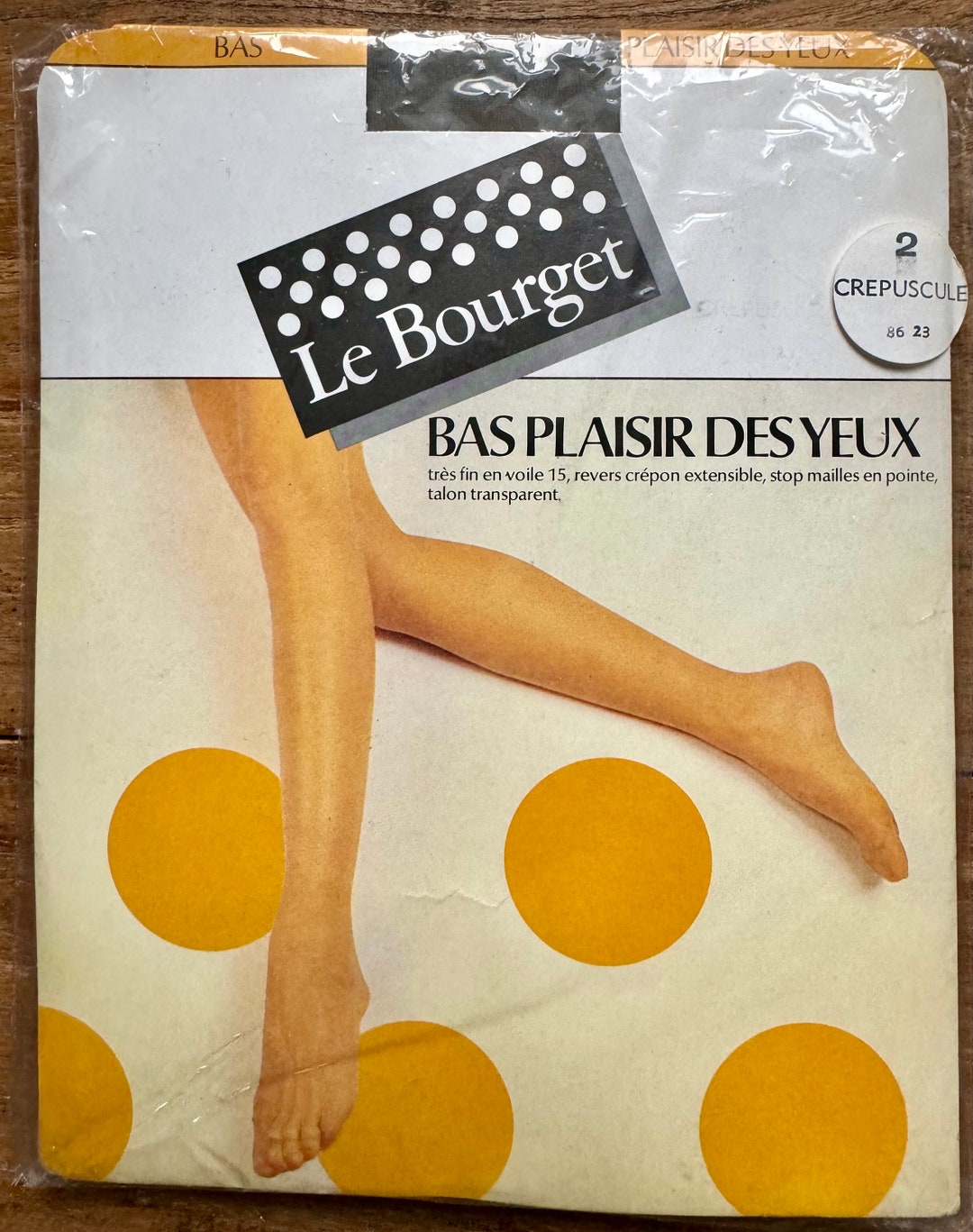 Vintage Nylon Suspender Belt RHT Stockings Le Bourget