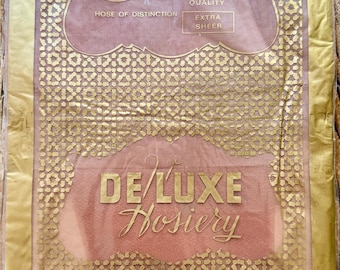 Vintage Stockings 100% Nylon RHT Stockings De Luxe Hosiery