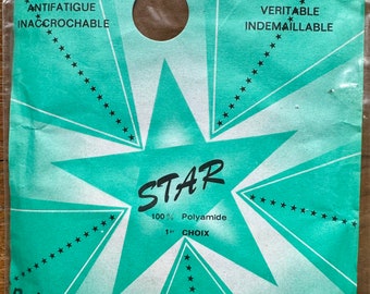 Collant Nylon Vintage RHT Pantyhose Stars