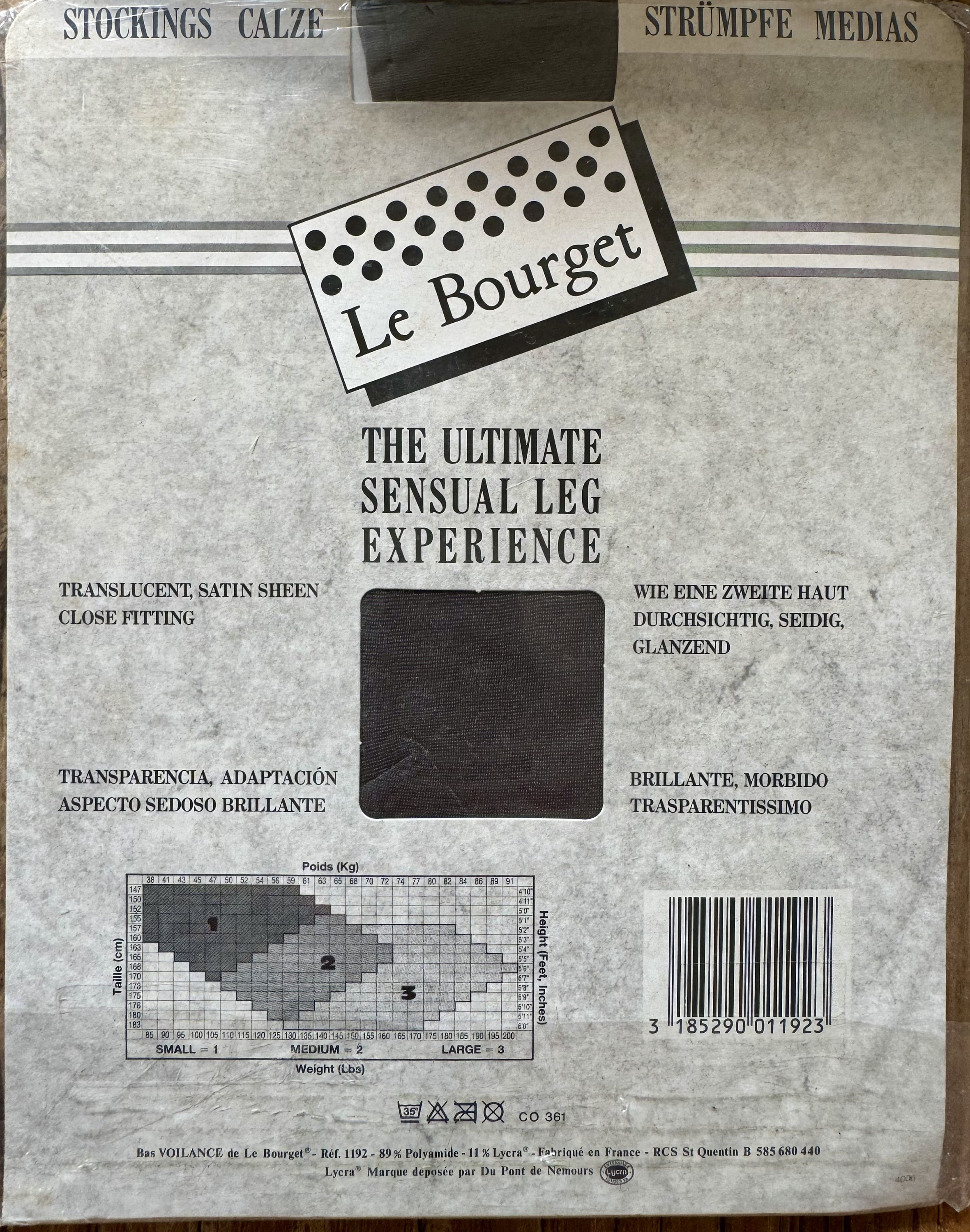 Paire De Bas Vintage Nylon DELICE Le Bourget Réf N°6 - Neuf Avec étiquettes, Taille S