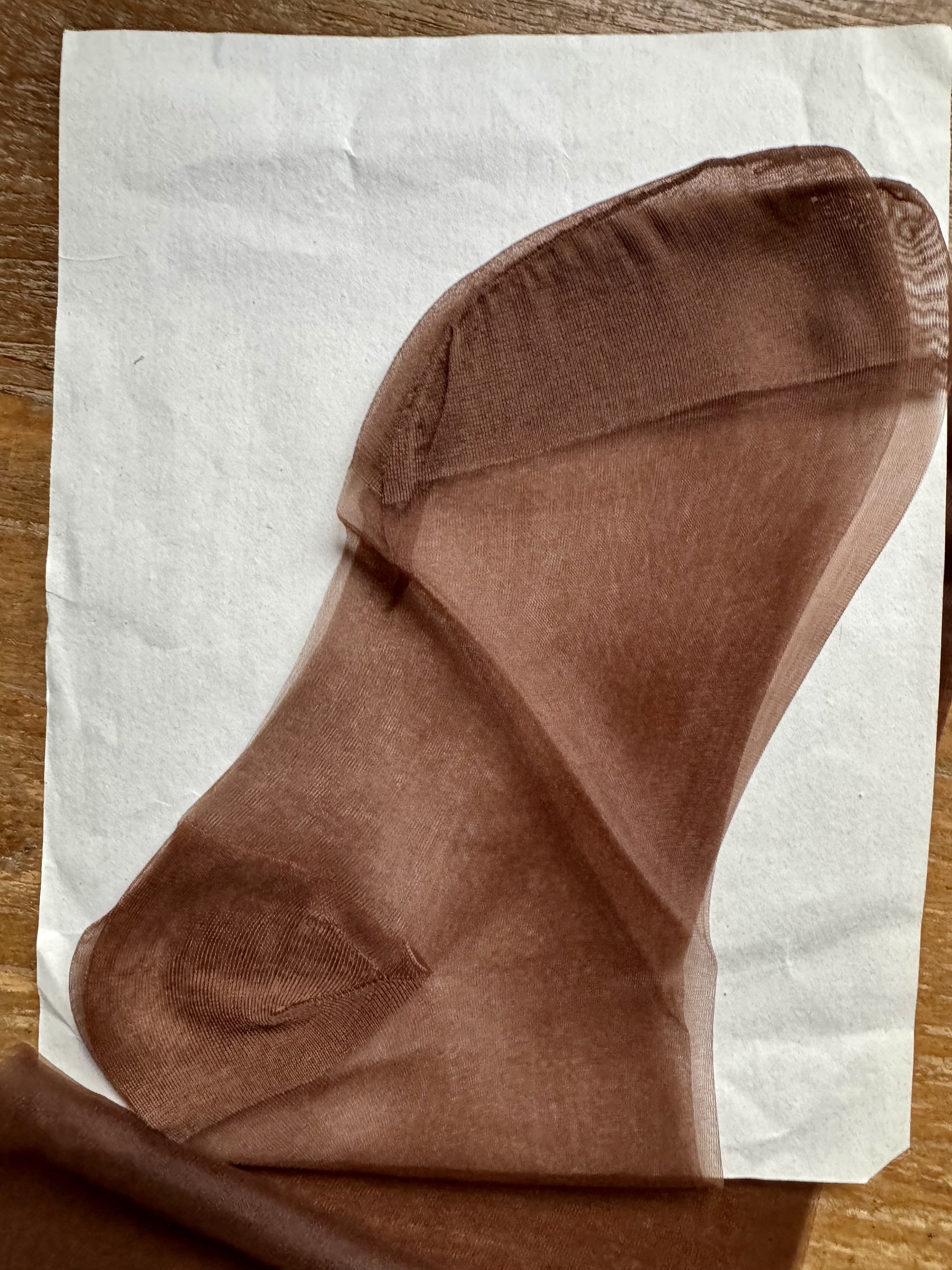 Bas Fins «Jabine» 100% Nylon, Taille 4, Couleur Bronzé - Pour Porte-jarretelles, Neuf Avec étiquettes