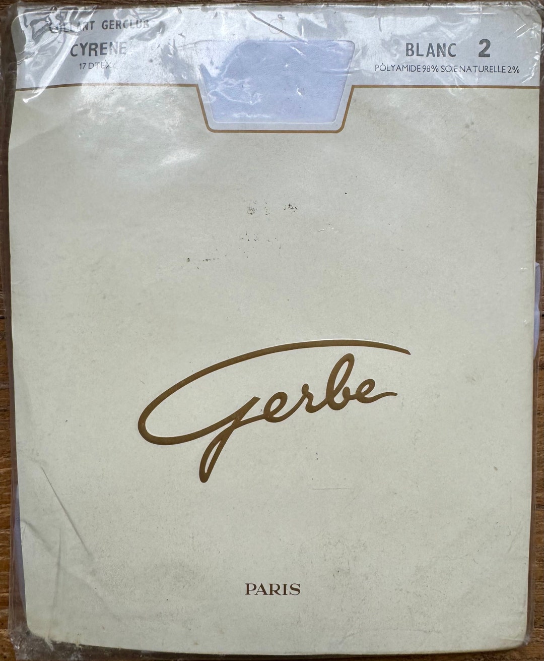 Bas Ancien GERBE En Nylon 11 Deniers Couleur Armagnac - Taille 2/9 - Neuf Avec étiquettes
