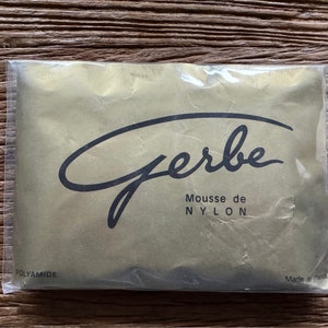 Vintage Couture Black Nylon Stockings Gerbe Stockings
