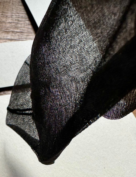 Vintage Couture Stockings Nylon Garter Belt RHT S… - image 7