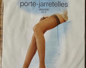 Bas En Nylon à Couture Grand Duché - 10 Deniers Beige - Modèle Vintage Fully Fashioned (1958) - Taille 4-10