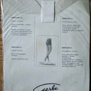 Collant Nylon Vintage RHT Pantyhose Gerbe Ivoire image 3