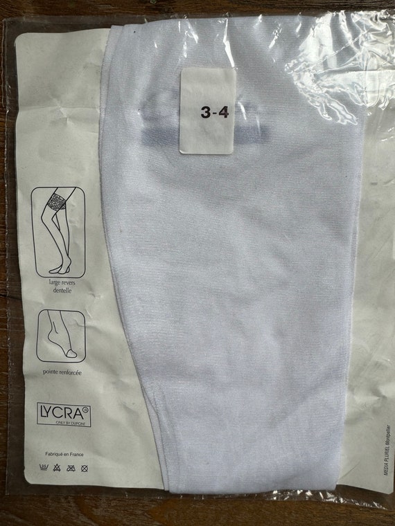 Bas Nylon Porte-Jarretelles RHT Blancs Stockings … - image 2