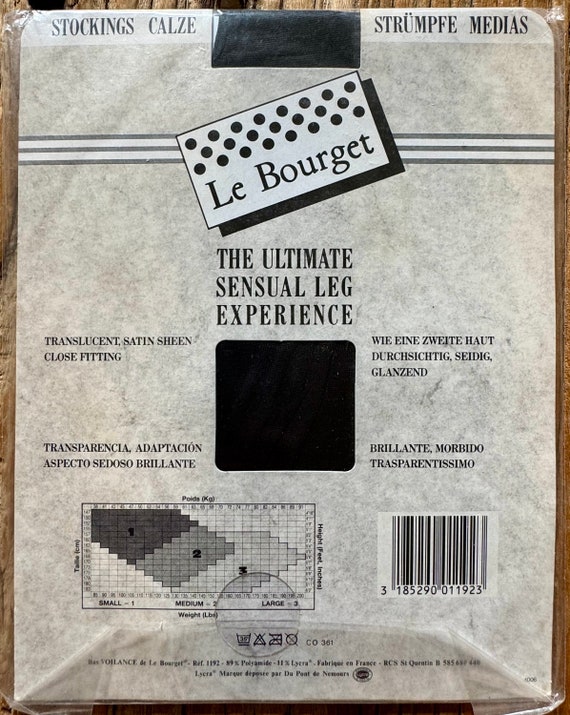 Paire De Bas Vintage Nylon DELICE Le Bourget - Taille S, Beige Très Transparent
