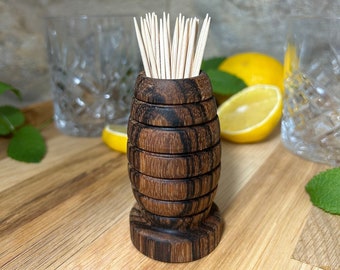 Handmade Wooden Toothpick Holder - Each Piece Unique