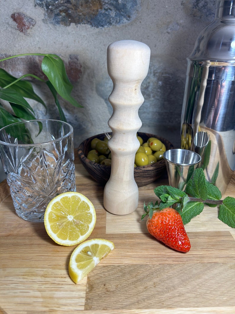 Handcrafted Birch Wood Cocktail Muddler